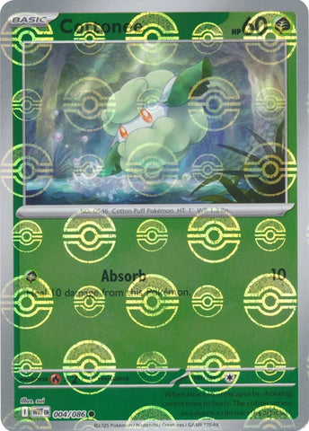 Cottonee (004/086) (Poke Ball Pattern) [Scarlet & Violet: White Flare]