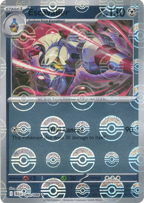 Escavalier (060/086) (Poke Ball Pattern) [Scarlet & Violet: Black Bolt]