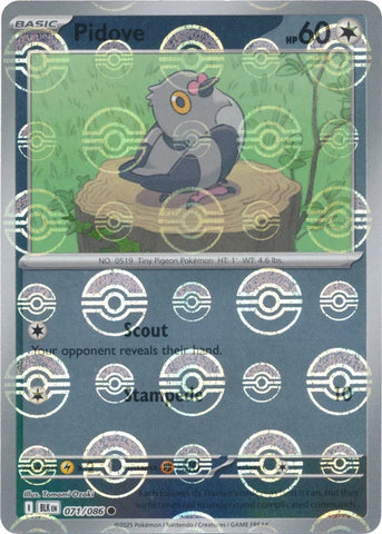 Pidove (071/086) (Poke Ball Pattern) [Scarlet & Violet: Black Bolt]