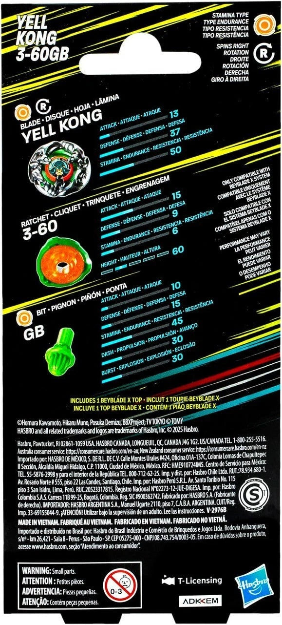 Beyblade X - Yell Kong 3-60GB