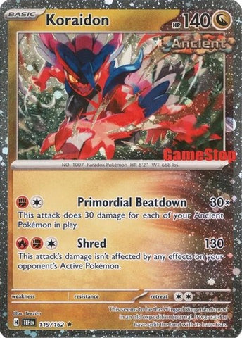 Koraidon (119/162) (GameStop Promo) [Miscellaneous Cards]