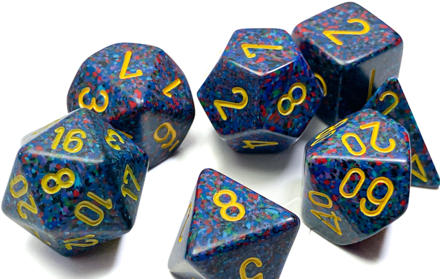 Polyhedral 7-Dice Set (Speckled Twilight)
