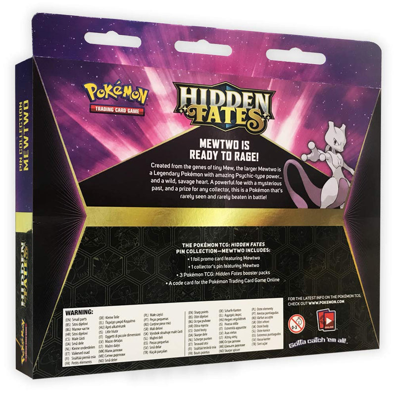 Pokemon - Hidden Fates - Pin Collection (Mewtwo)