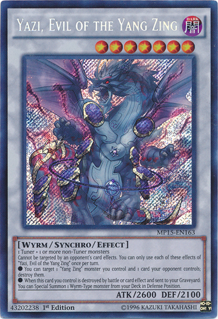 Yazi, Evil of the Yang Zing [MP15-EN163] Secret Rare