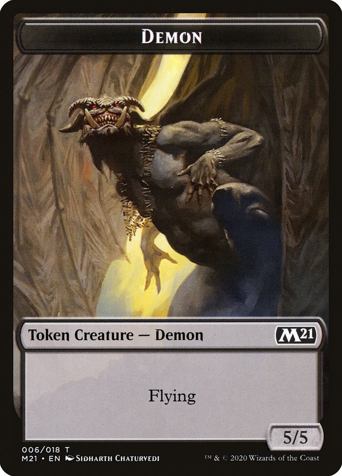 Angel // Demon Double-Sided Token [Core Set 2021 Tokens]