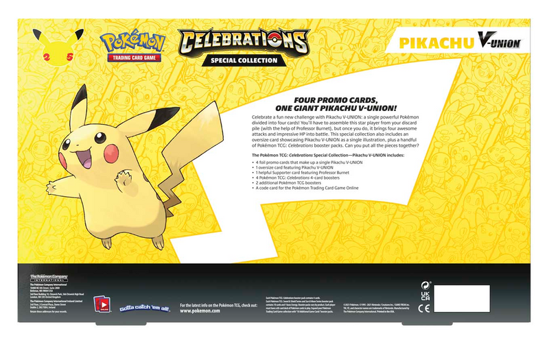 Pokemon - Celebrations: 25th Anniversary - Special Collection (Pikachu V-Union)