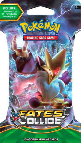 Pokémon XY Fates Collide Mega Alakazam sealed sleeved booster pack